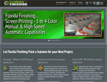 Tablet Screenshot of floridafinishing.com